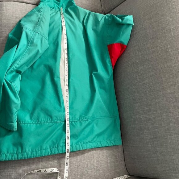 Vintage London Fog Green Full Zip Raincoat Women's Size XS Pockets Gorpcore - Picture 9 of 10